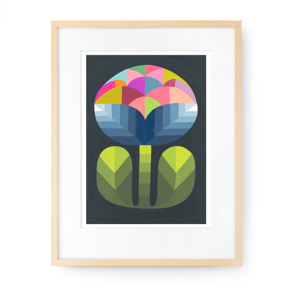 CLAIRE ISHINO- SMALL LIMITED EDITION A5 PRINTS- Flower at Night