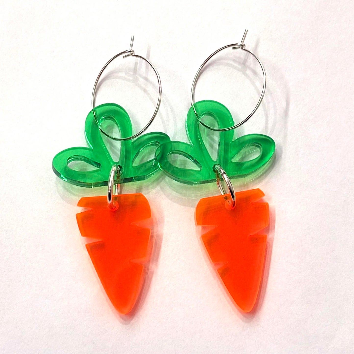 MAKIN' WHOOPEE - EASTER "Loopy Carrots" HOOP EARRINGS