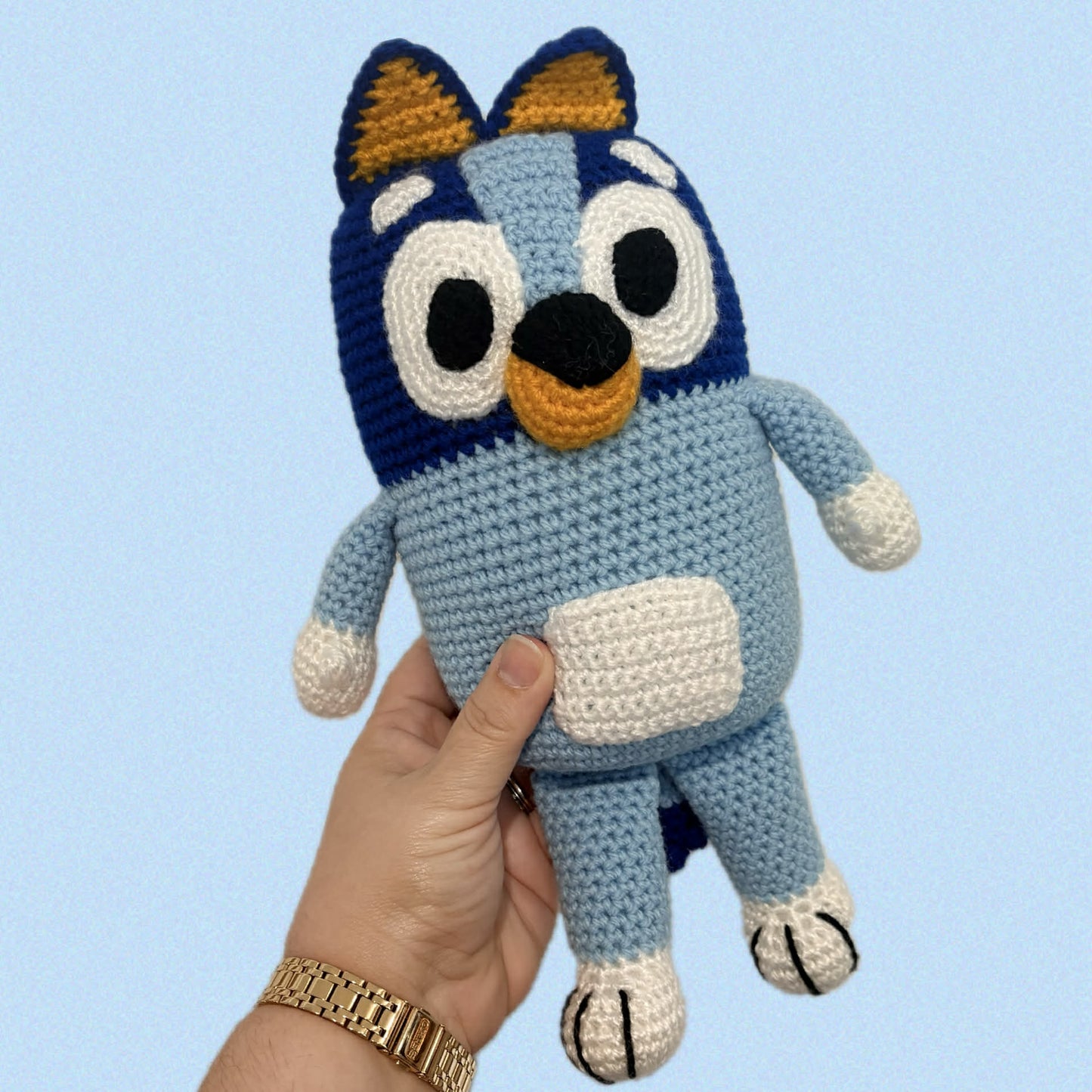 HOOKED BY JEN- BLUE DOG