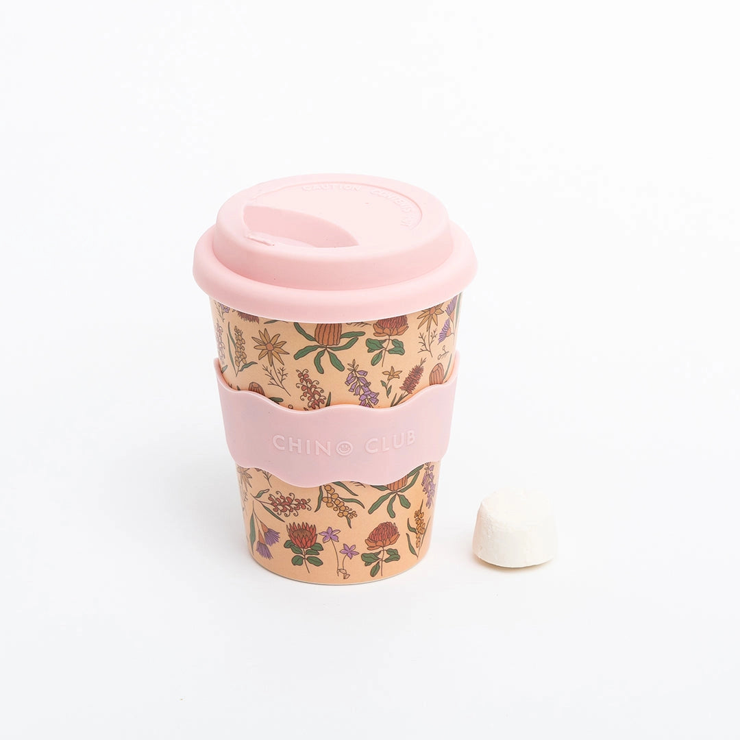 CHINO CLUB- Adult Reusable Cup 12 oz - Australian Wildflowers