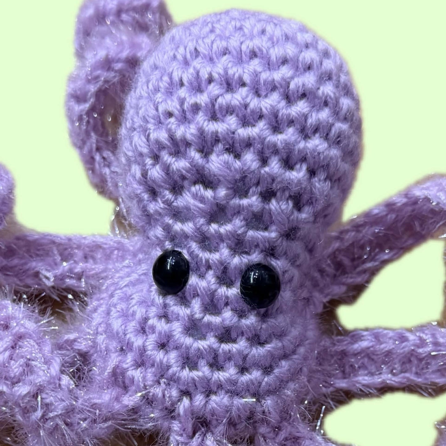 BEAKNITS- CROCHETED OCTOPUS - Lavender Tinsel