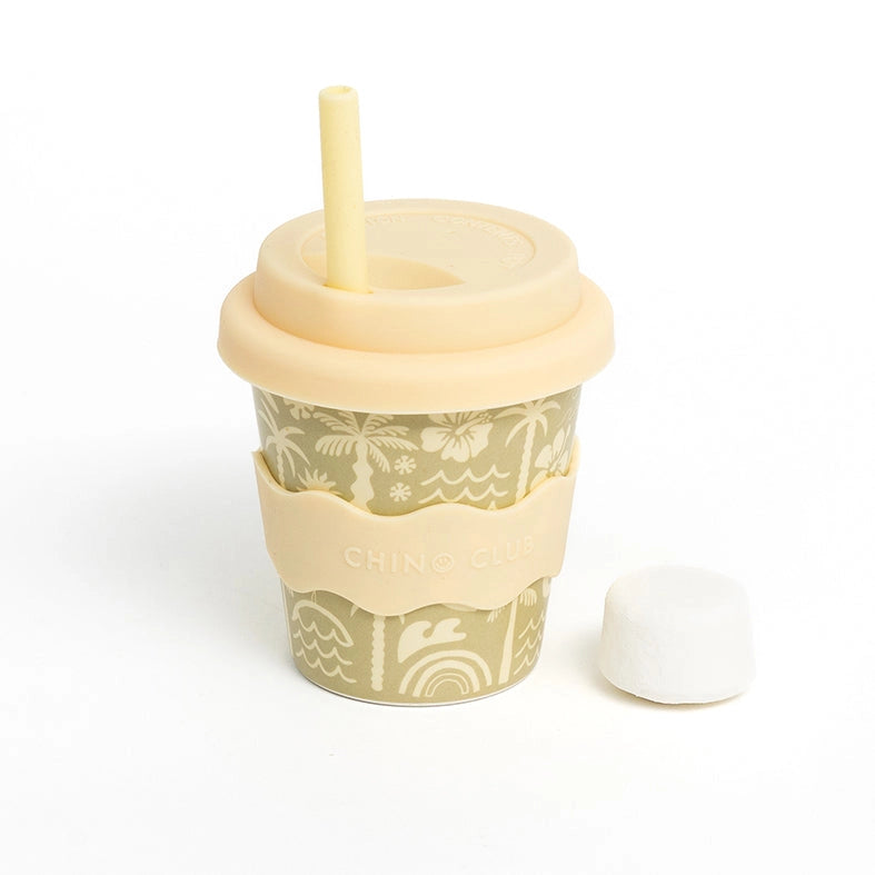 CHINO CLUB- Kids 4oz Reusable Babychino Cup- Moana