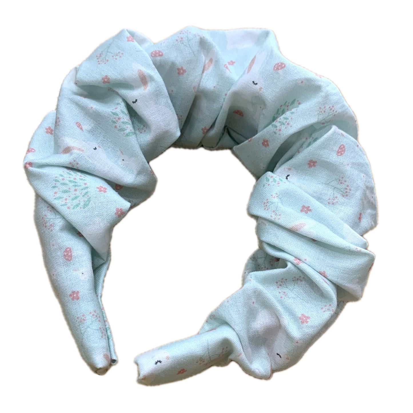 THIS BIRD HAS FLOWN -  Pastel Bunnies- MEDIUM JUMBO SCRUNCHIE HEADBAND