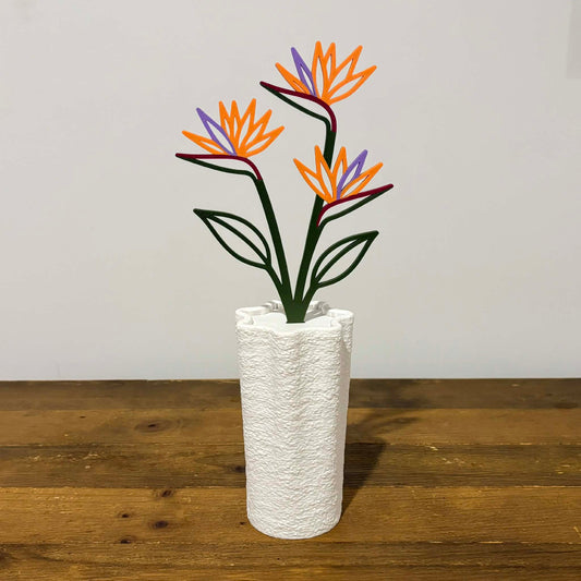 DWAYNSKI.3D - Bird of Paradise - Large Petal Print Vase