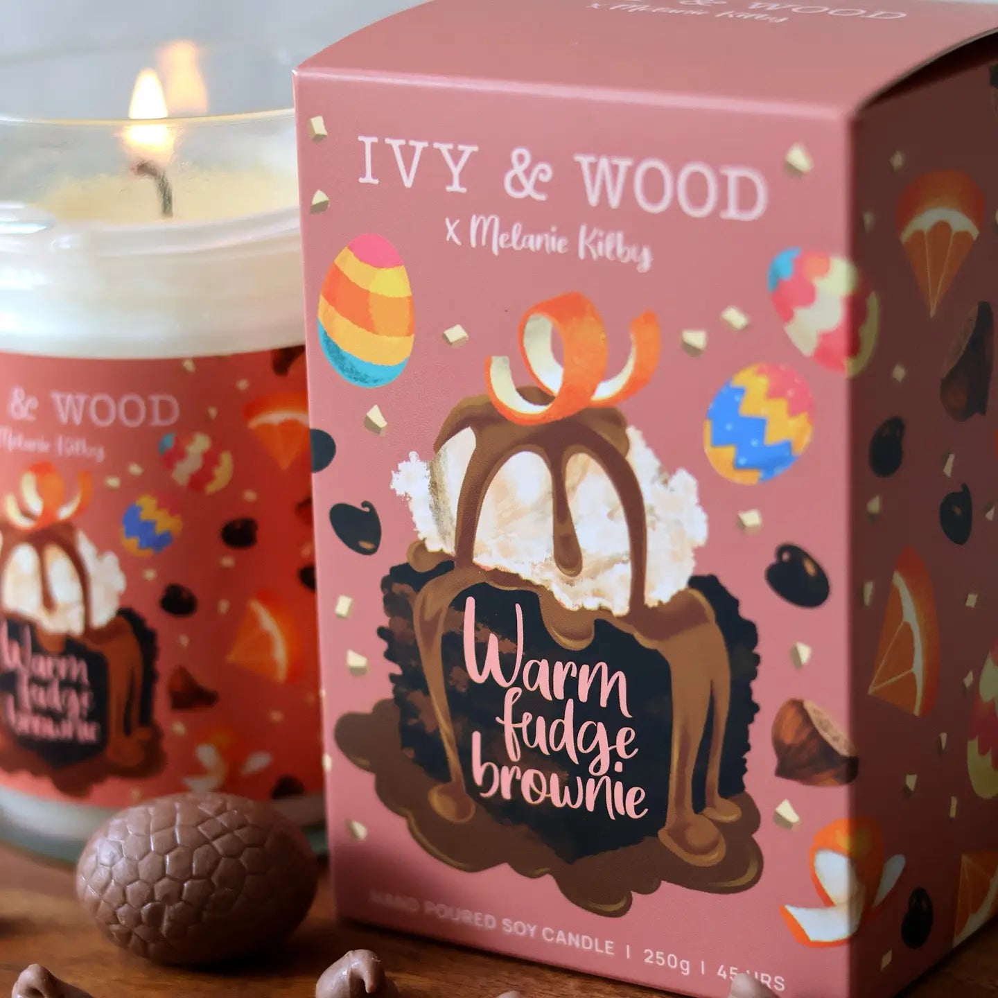 IVY & WOOD - "Warm Fudge Brownie" Limited Edition Easter Candle