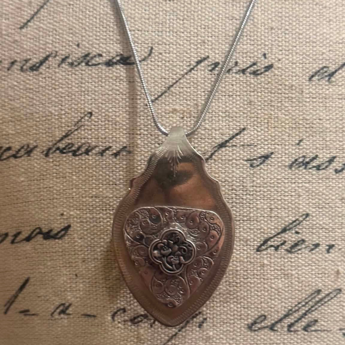 MOLLY MADE- Vintage Jam Spoon Bowl Pendant Necklace