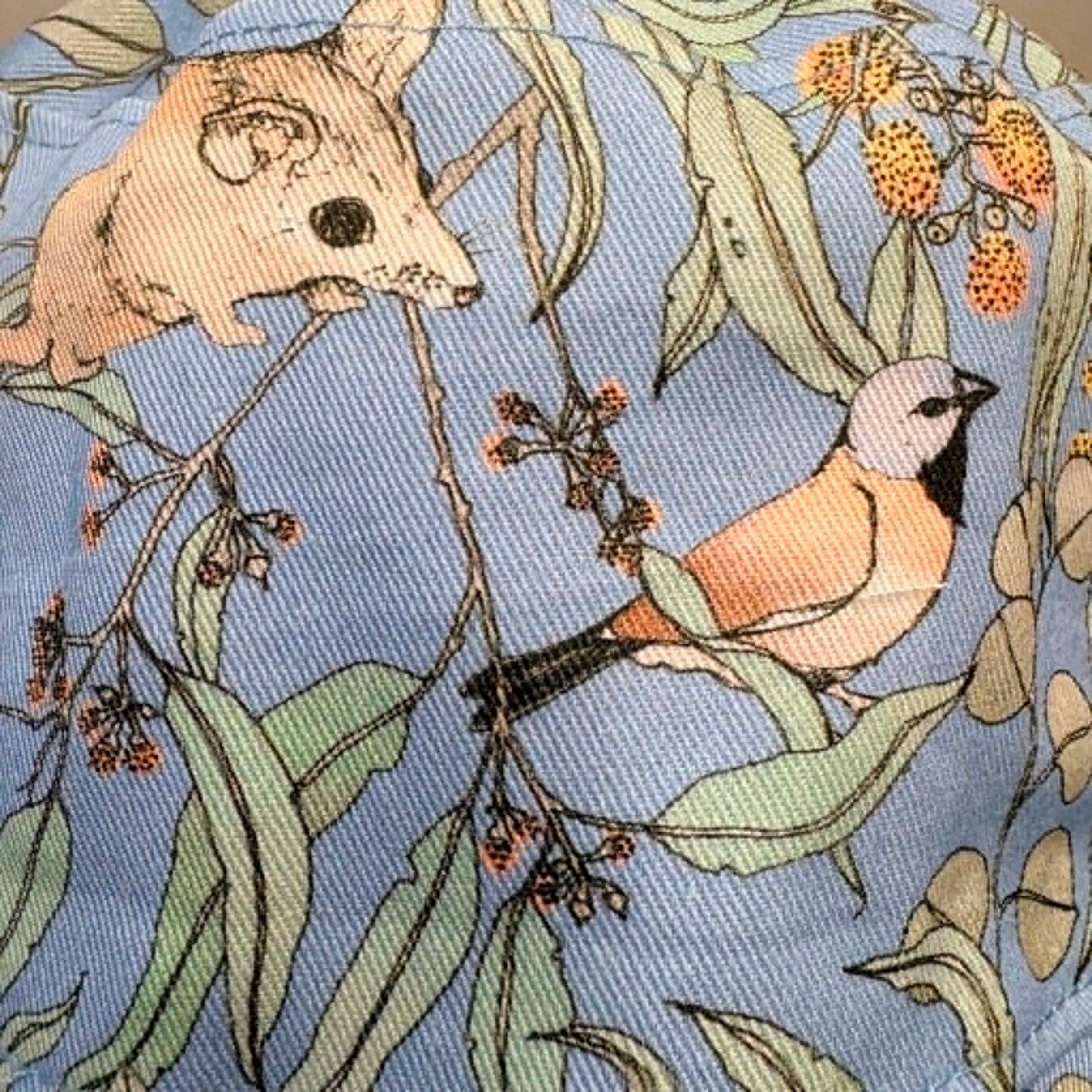 Teacups n Quilts - Wombat and Wattle (The Scenic Route) Fabric Hat - Adult Size