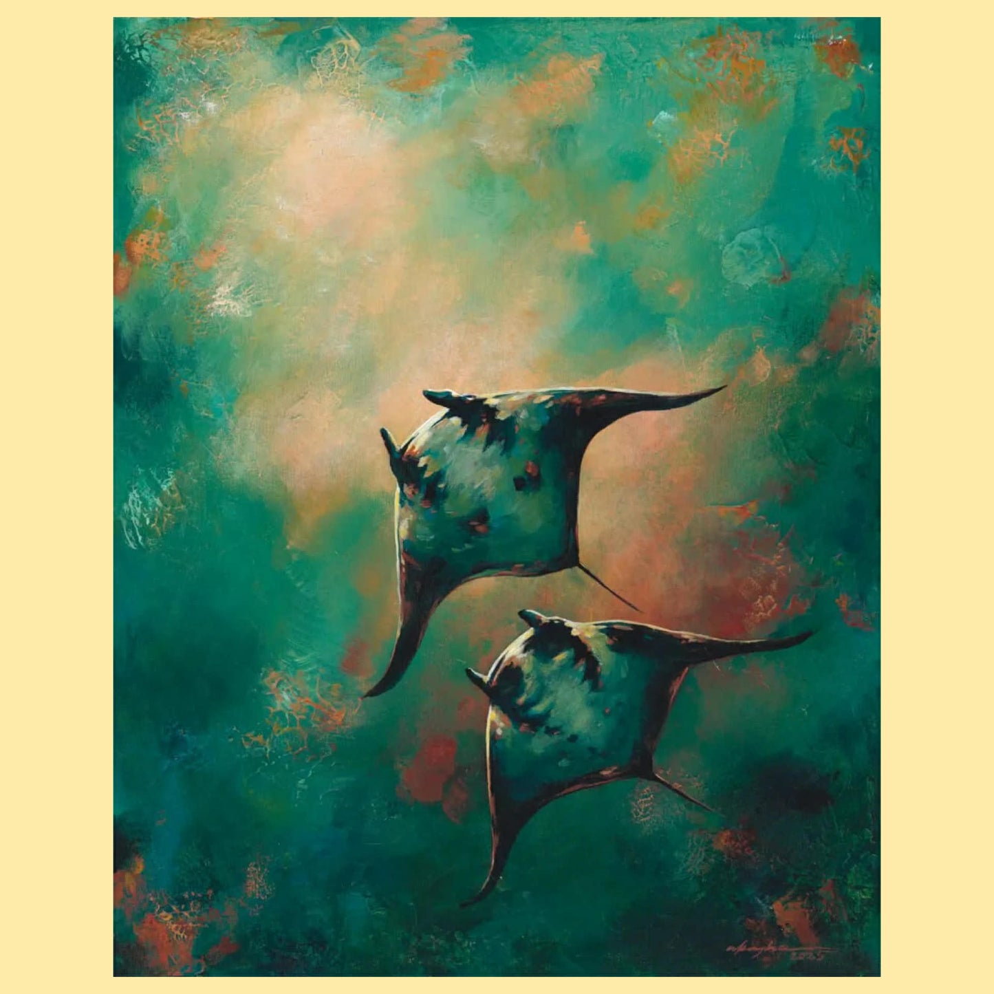 AKASHA MEAD ART - "Onwards" A4 Fine Art Print