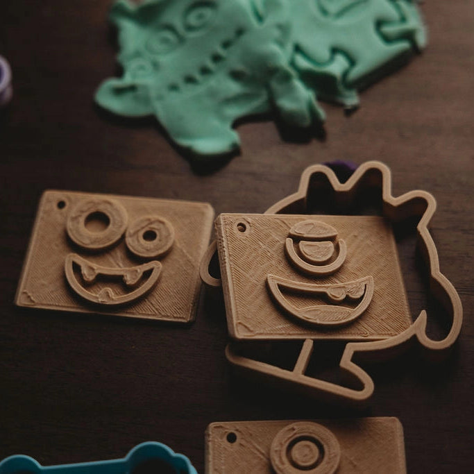 KINFOLK PANTRY- Monster Stamp Play Bundle - Eco Playdough Tools