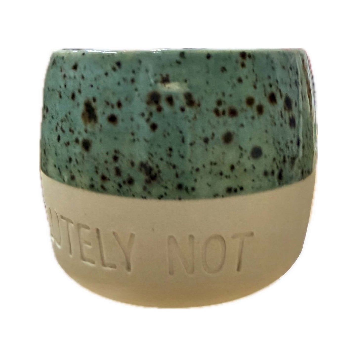 POTTERESS BY ALICIA - ABSOLUTELY NOT - Hand Stamped Mug