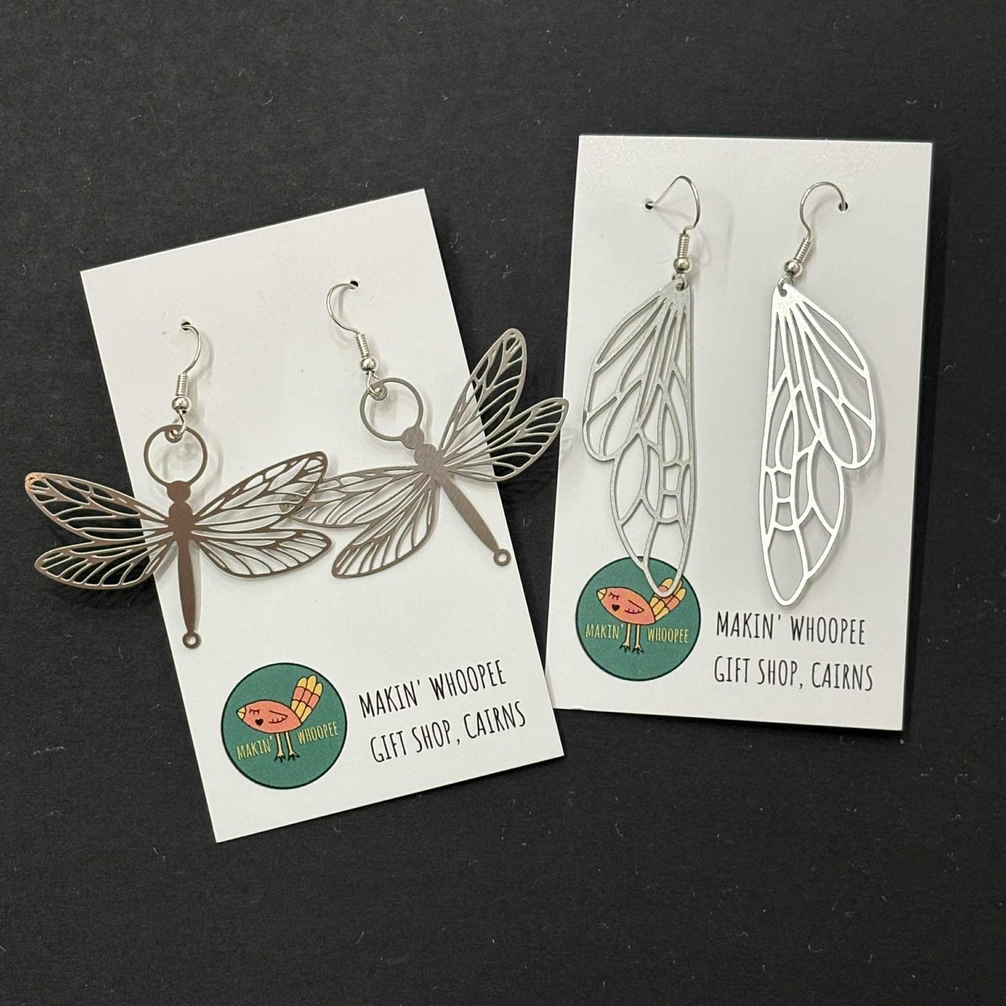 MAKIN' WHOOPEE - "Dragonflies" Stainless Steel Earrings