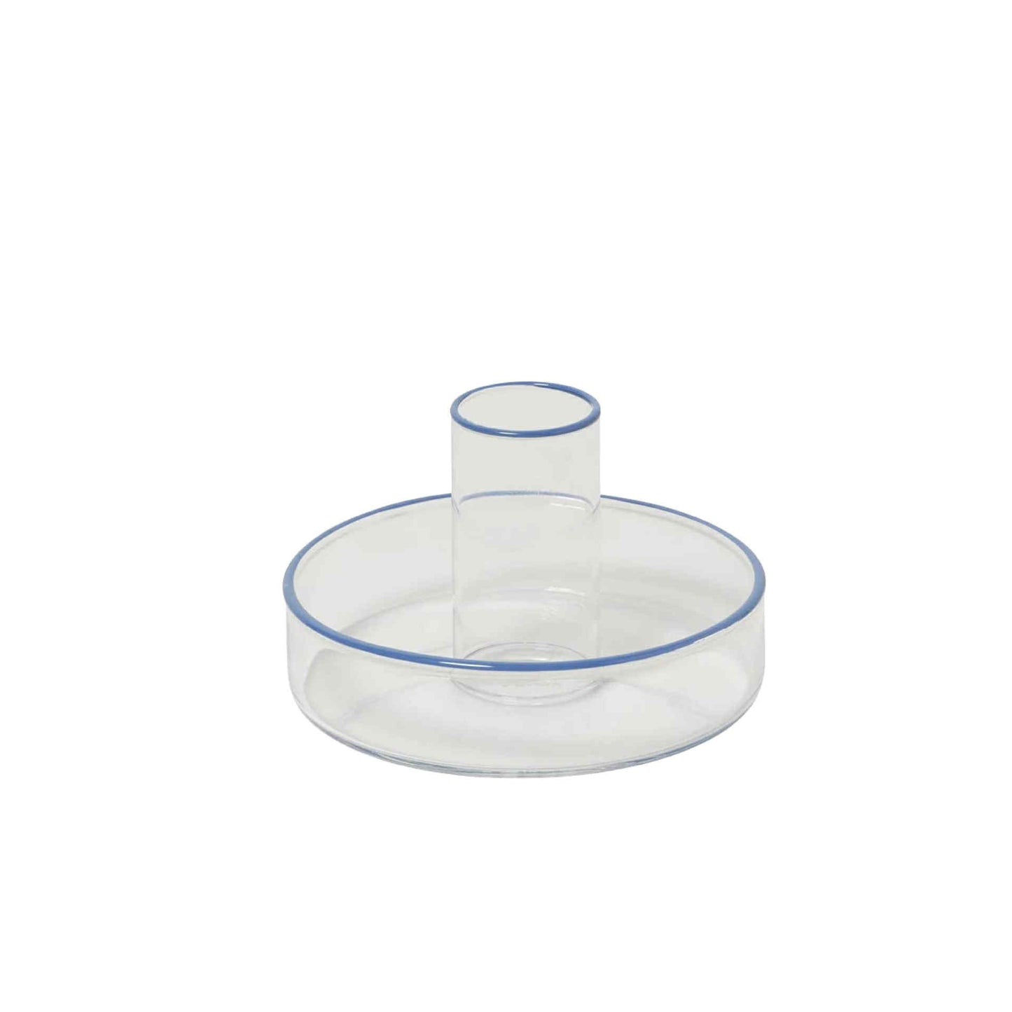 In The Roundhouse - Glass Taper Candle Holders - Set of 4