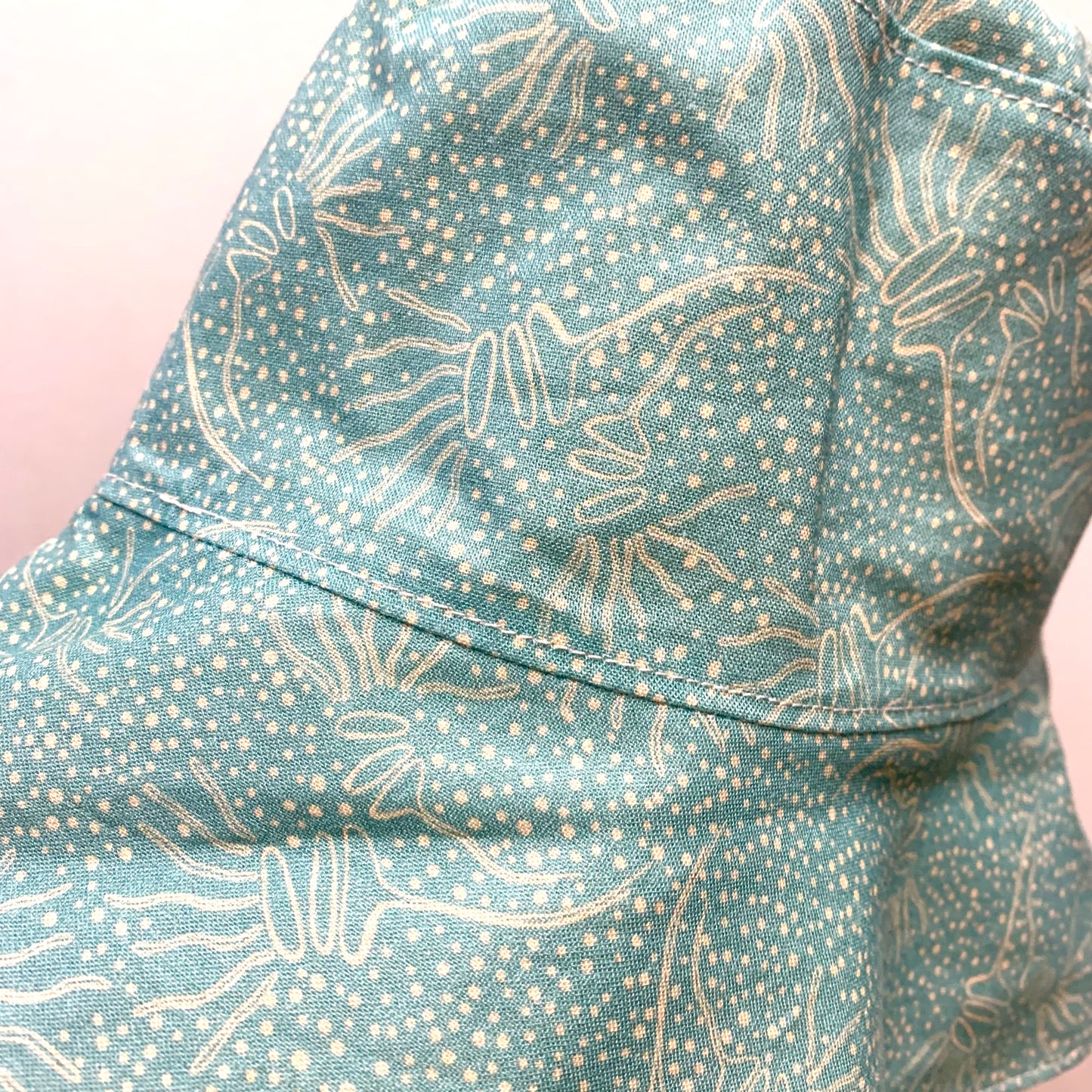 Teacups n Quilts- Blue Abstract Gum - Adult Size