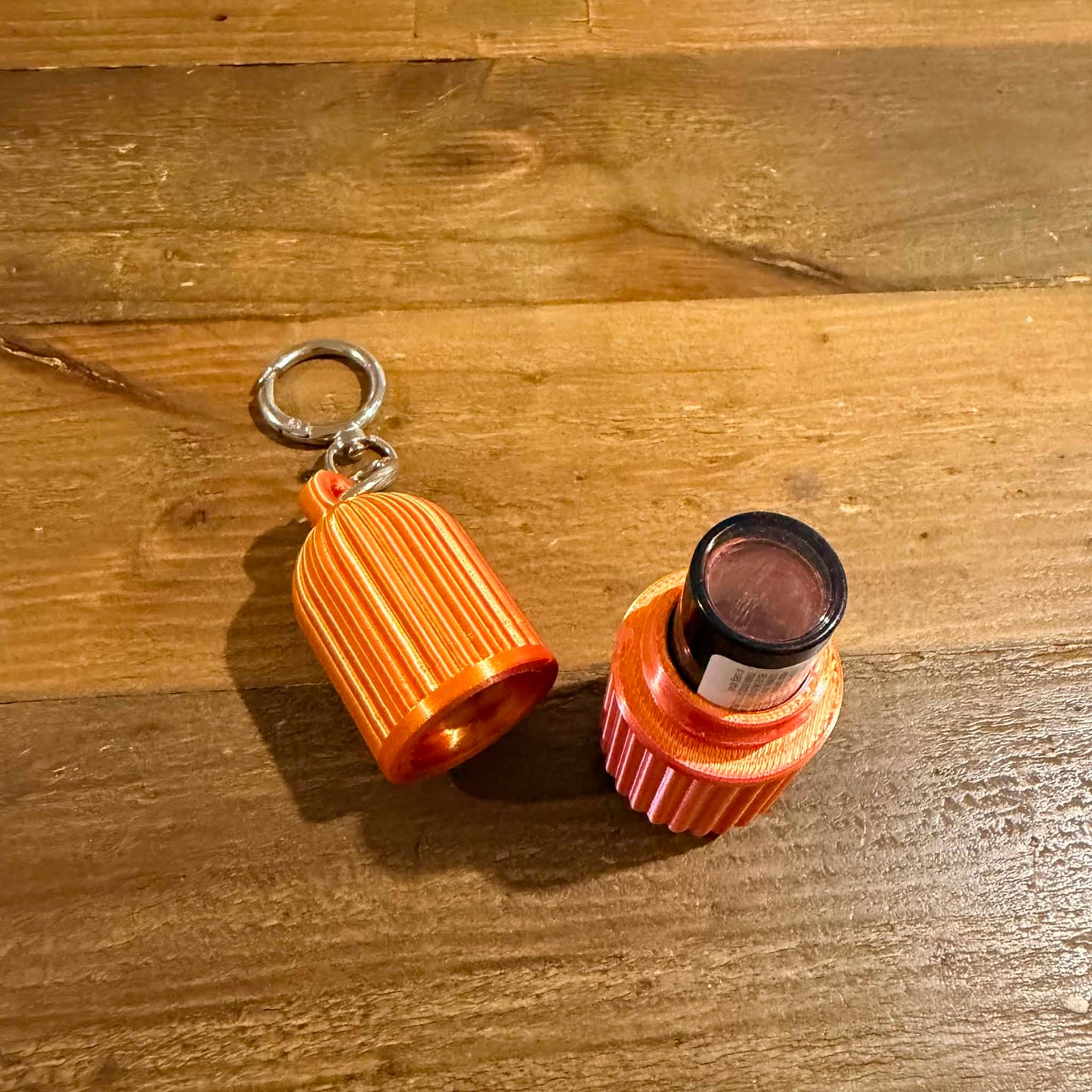 DWAYNSKI.3D - NEON PINK - LIPPIA Lip Balm/Lipstick Holder Keychain