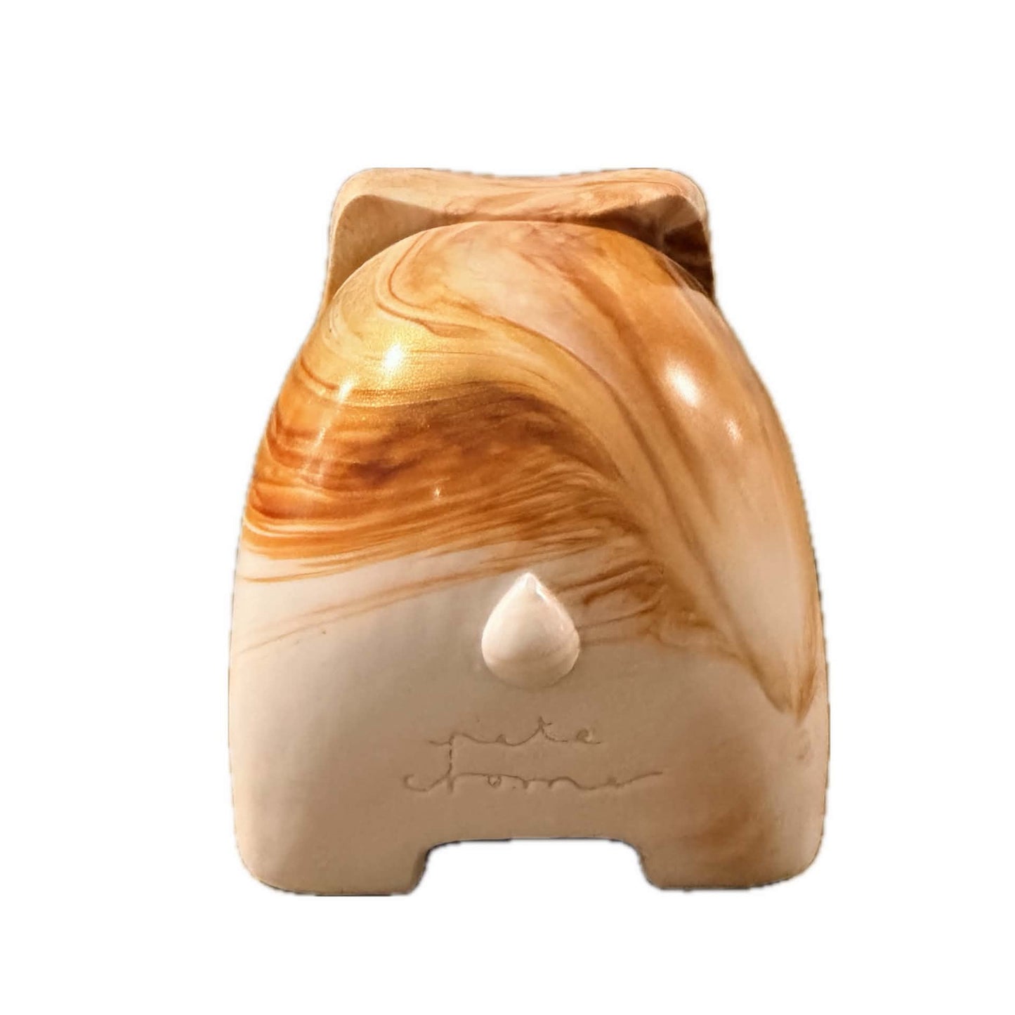 PETE CROMER - RESIN WOMBAT Natural #4 - Caramel Latte