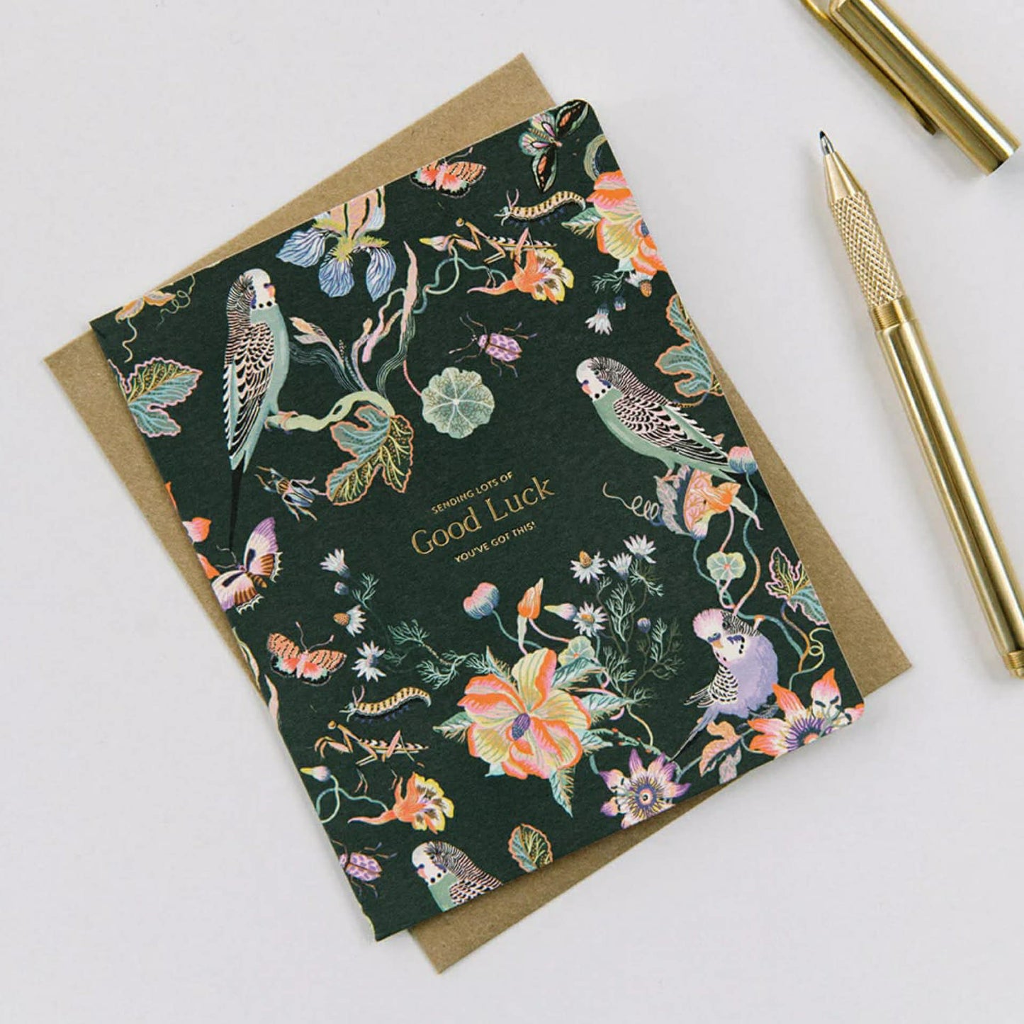 BESPOKE LETTERPRESS - "Good Luck - Wonder Garden Greeting Card" Greeting Card