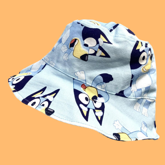 Teacups n Quilts- Just Bluey Fabric Hat- Adult Size