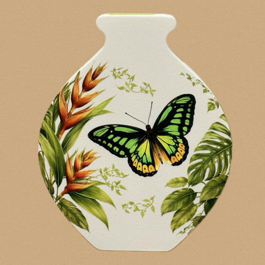 DWAYNSKI.3D - "HELICONIA AND CAIRNS BIRDWING BUTTERFLY" 3D Bud/Propagation Vase V2.0