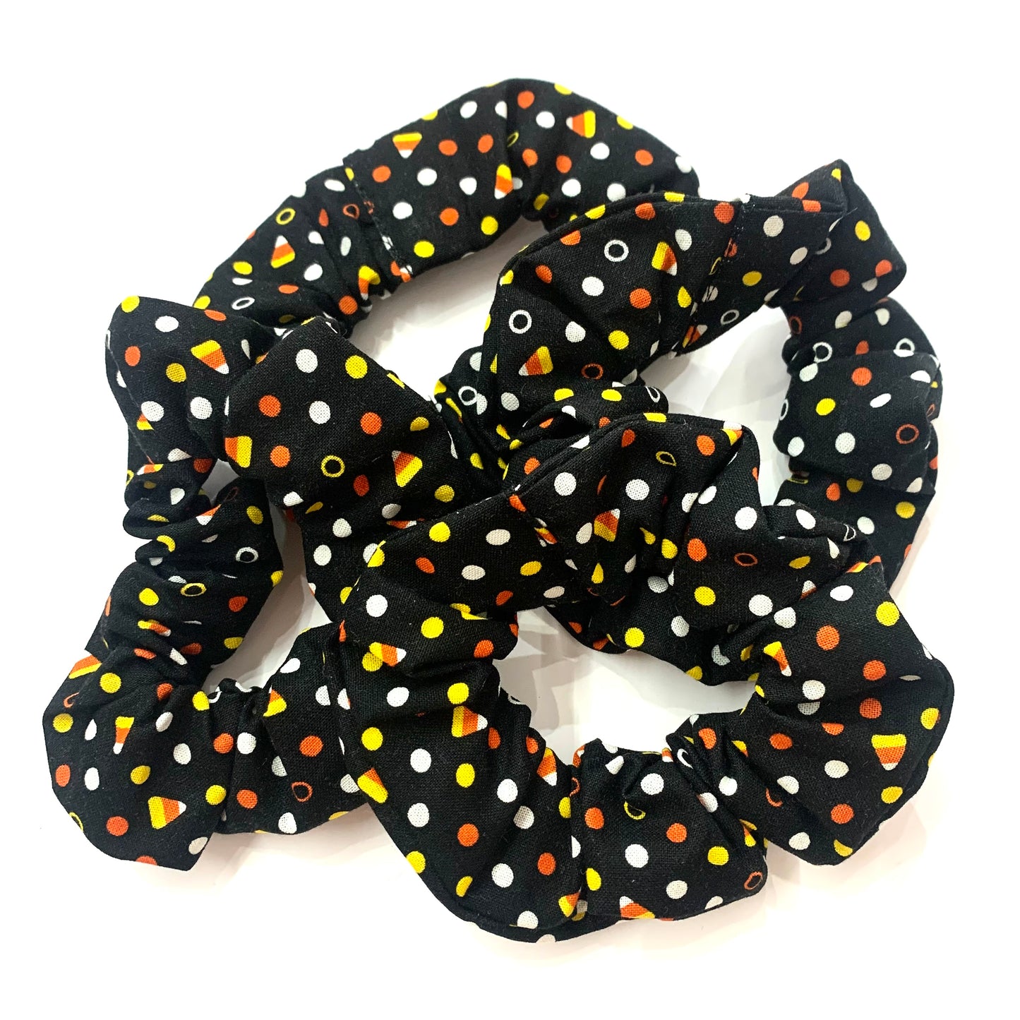 MUMMA WHOOPEE - "Candy Corn" REGULAR HALLOWEEN SCRUNCHIE