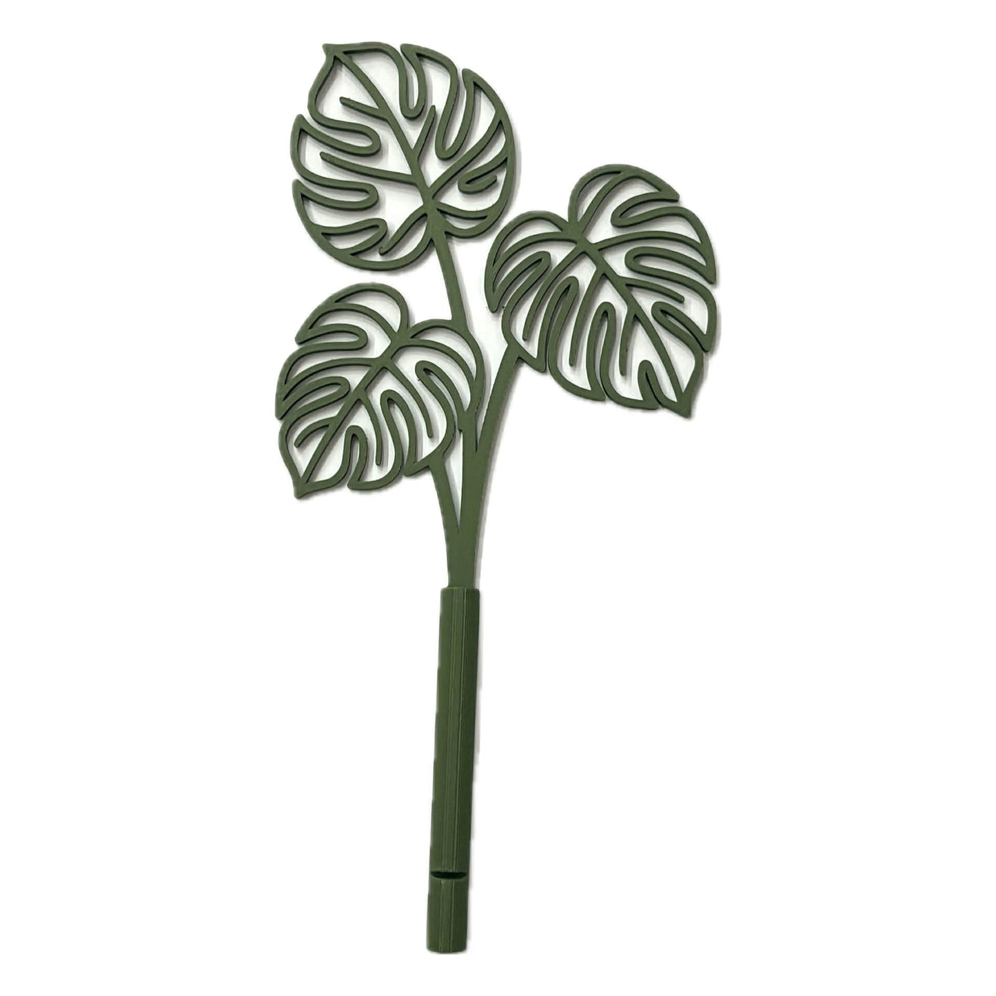 DWAYNSKI.3D - MONSTERA LEAVES - MAGNETIC BUD VASE WITH PRINTED FLOWER STEM