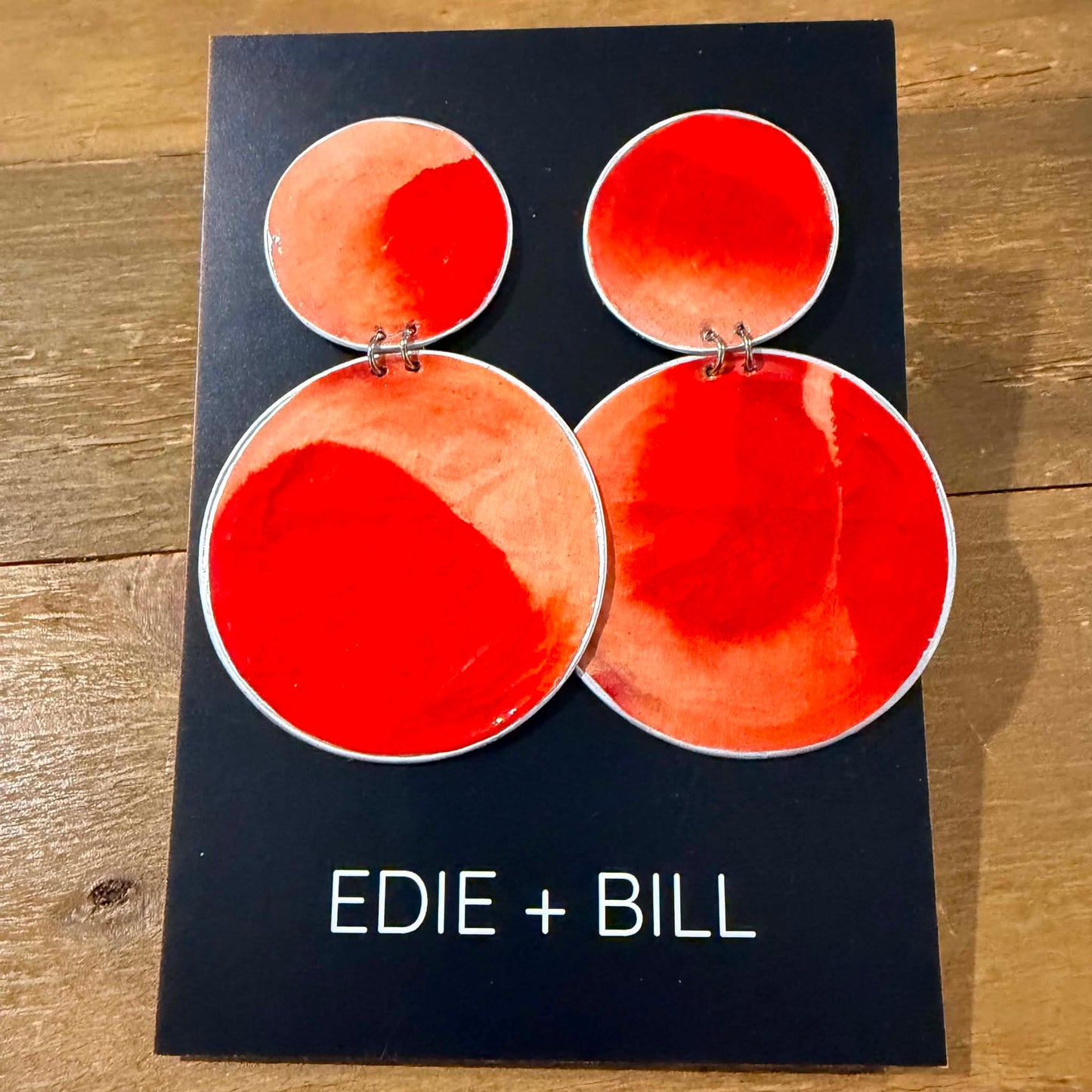 EDIE & BILL- APPLE MEGA DROP- Recycled Coffee Pod & Magazine Earrings