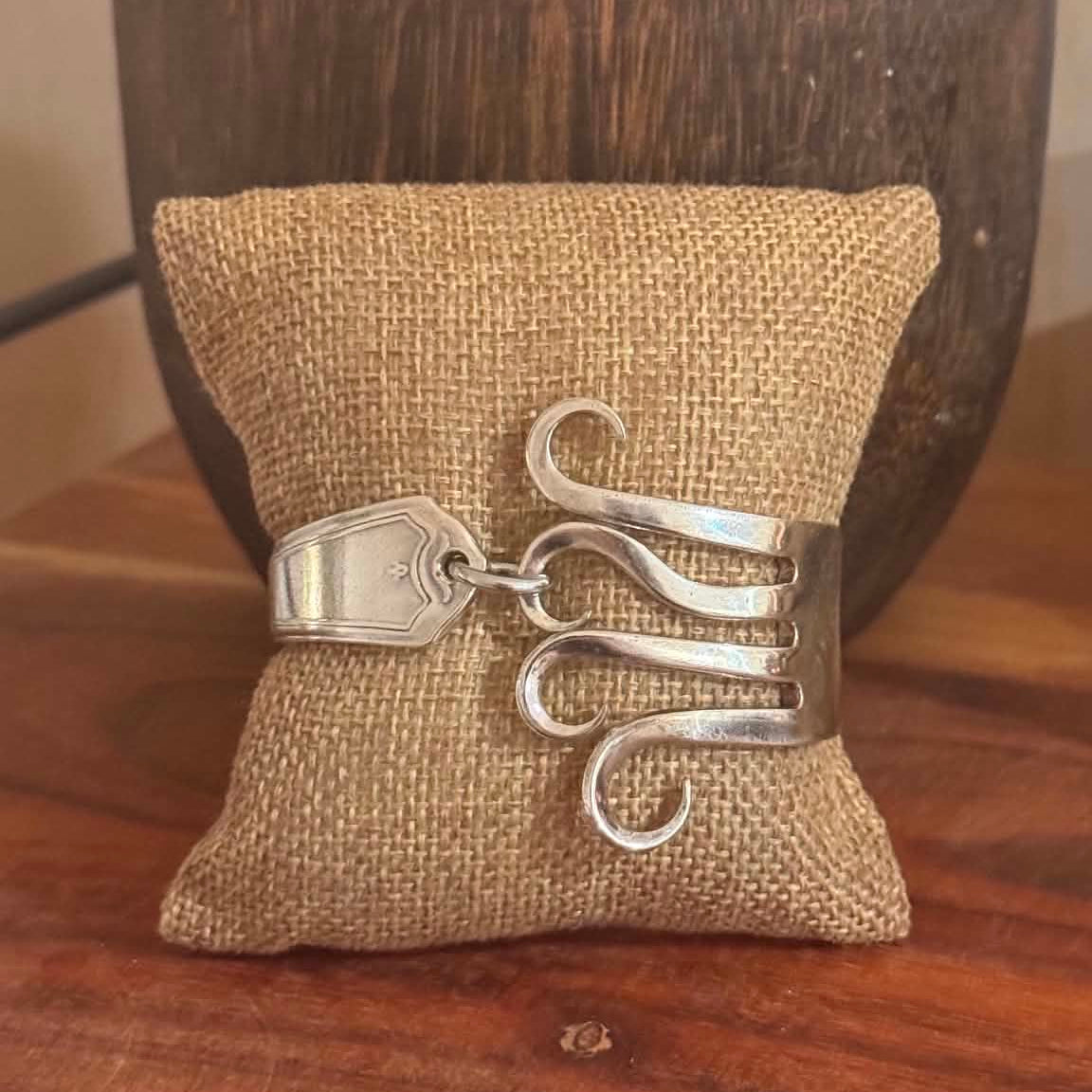 MOLLY MADE- 'Sir Bennett' Hand formed Fork Bracelet