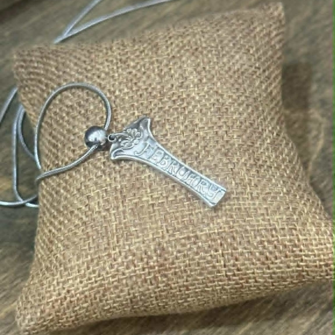 MOLLY MADE- February Zodiac Pendant Necklace