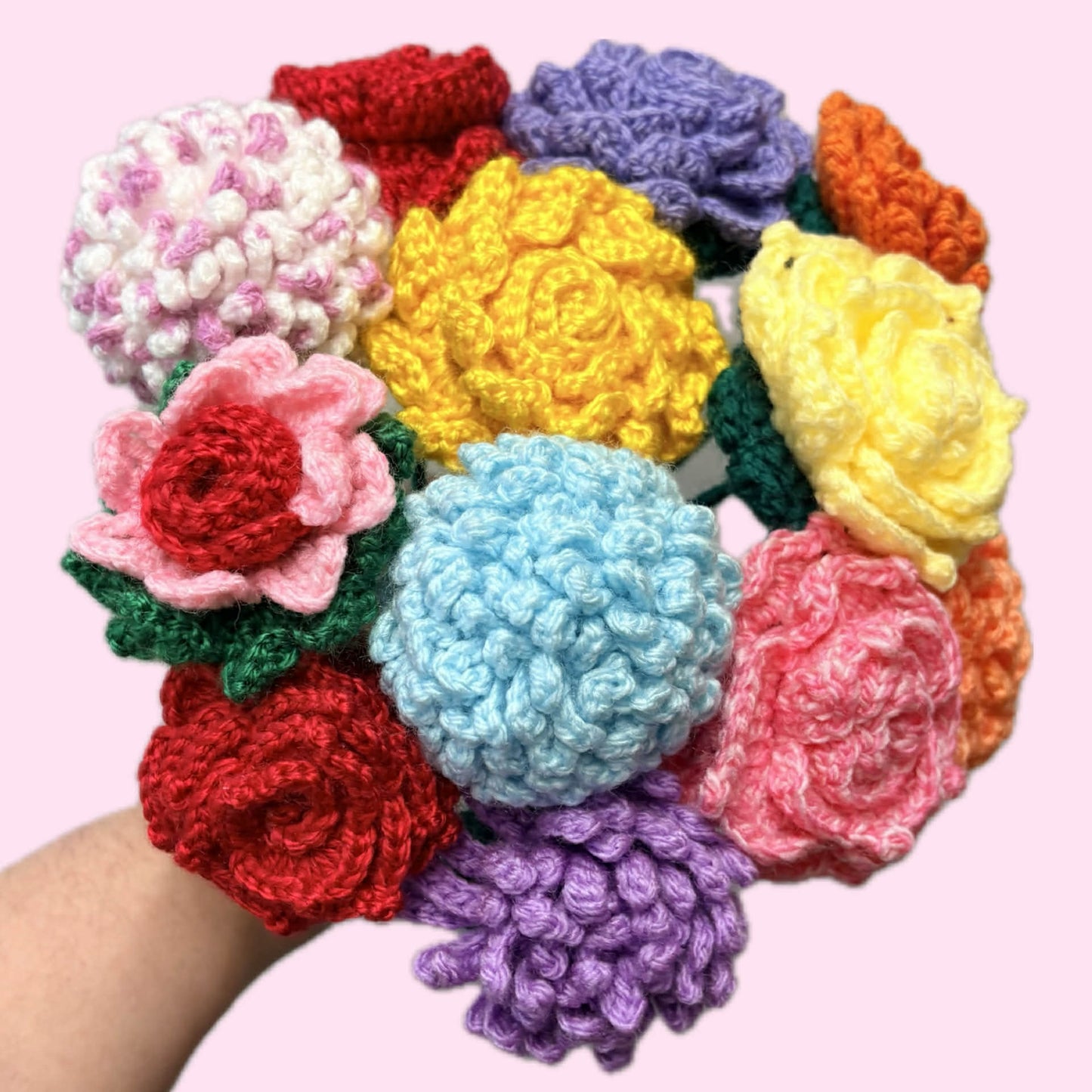 HOOKED BY JEN- Single Flower Red