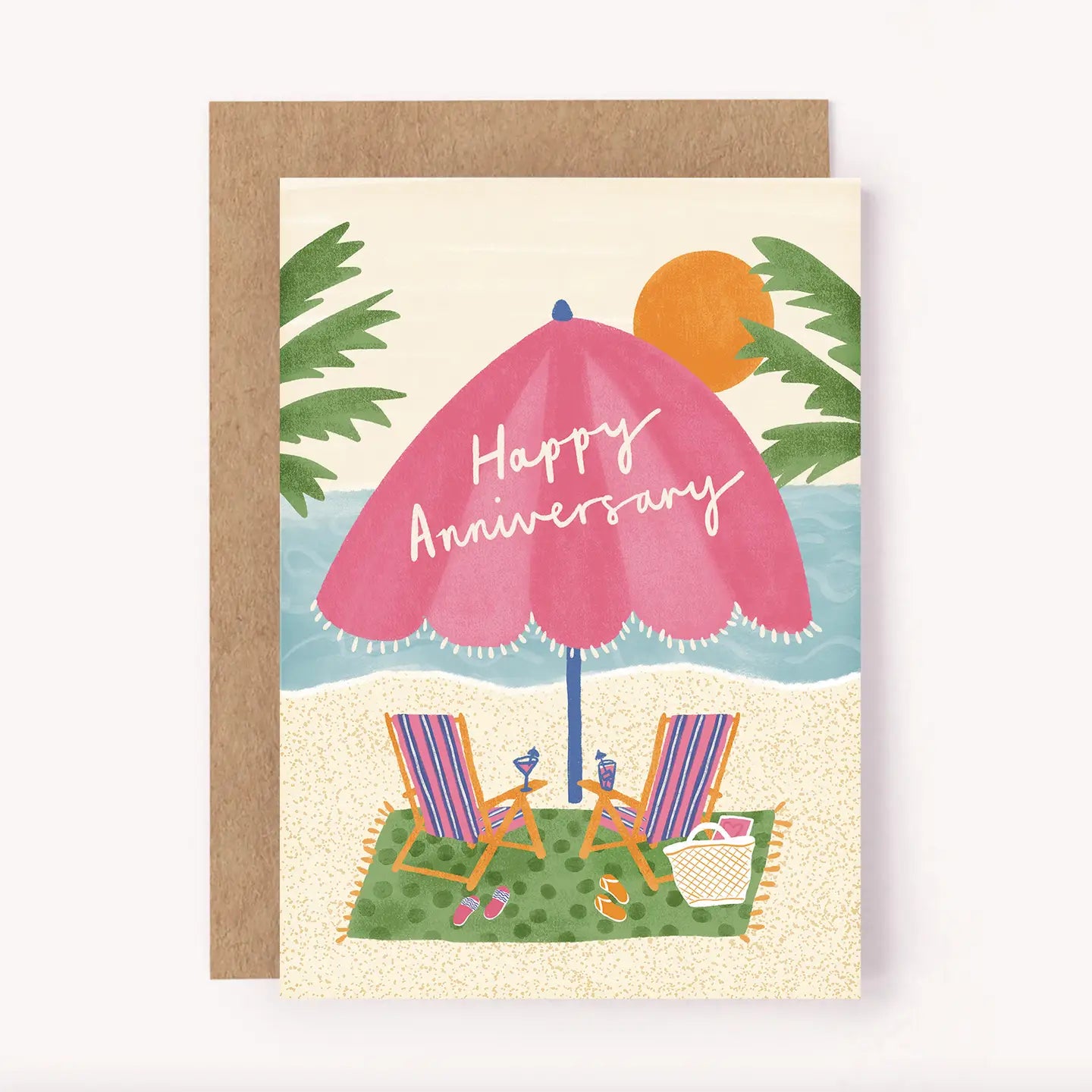 LAUREN SISSONS STUDIO- "Happy Anniversary" - Blank Greeting Card
