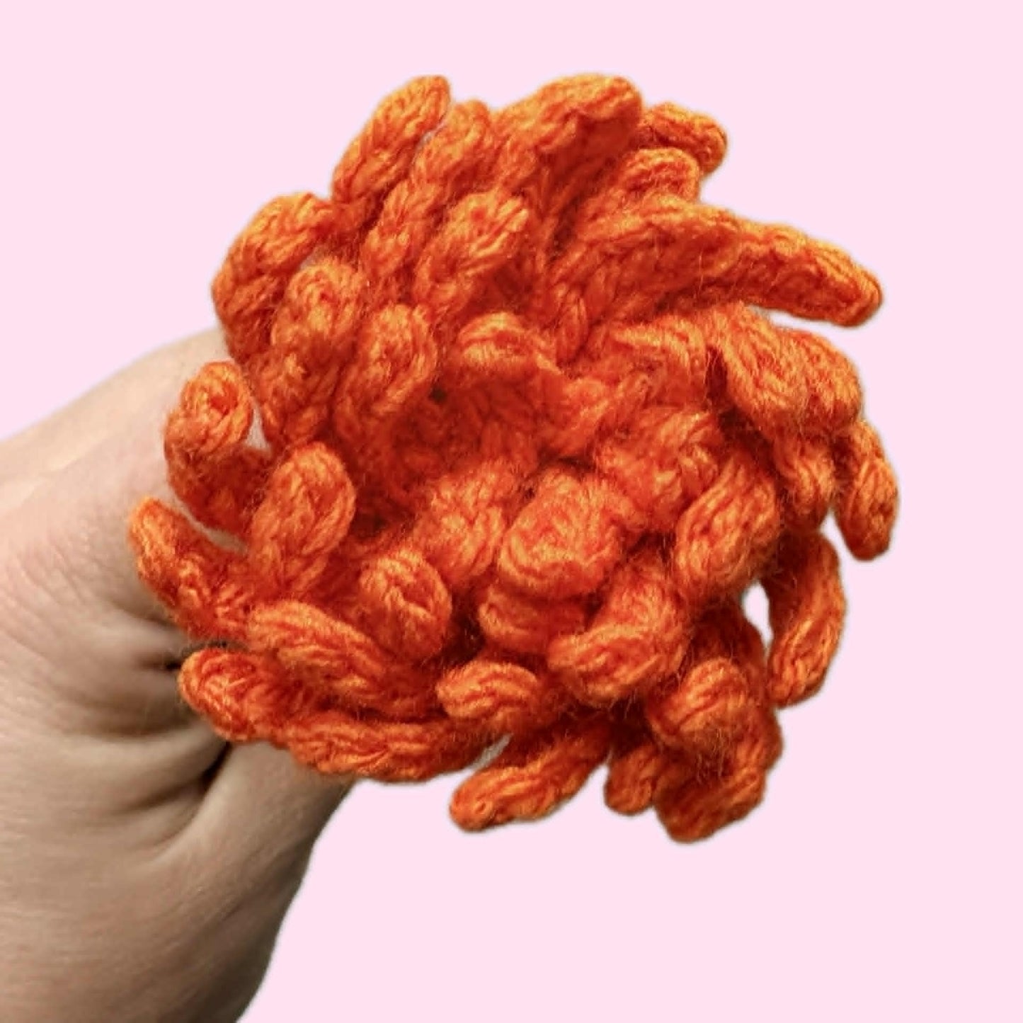 HOOKED BY JEN- Single Flower Orange