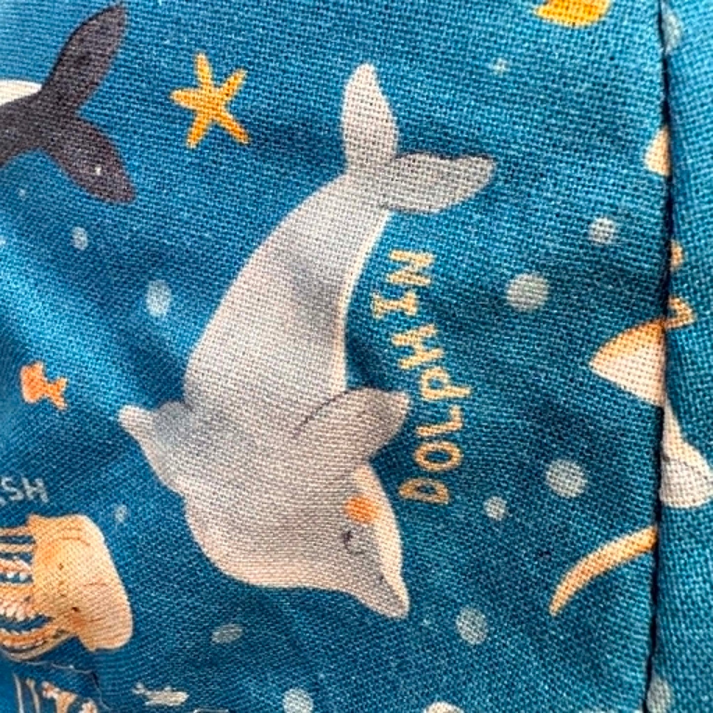 Teacups n Quilts - Baby Sea World Fabric Hat - Kids Size Large