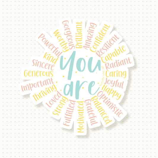 SWALLOW WIND ART - YOU ARE SUN AFFIRMATION - VINYL STICKER