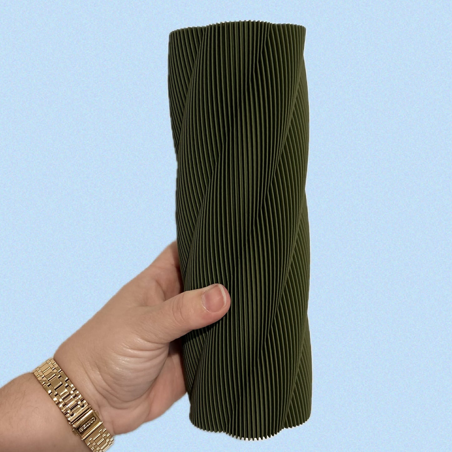 DWAYNSKI.3D - "Twistlam" Vase - Olive