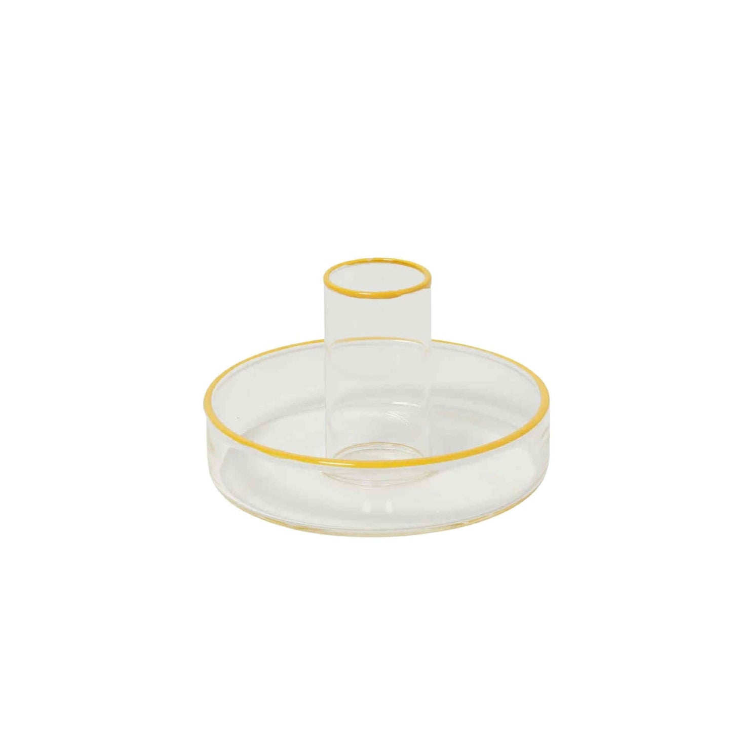 In The Roundhouse - Glass Taper Candle Holders - Set of 4