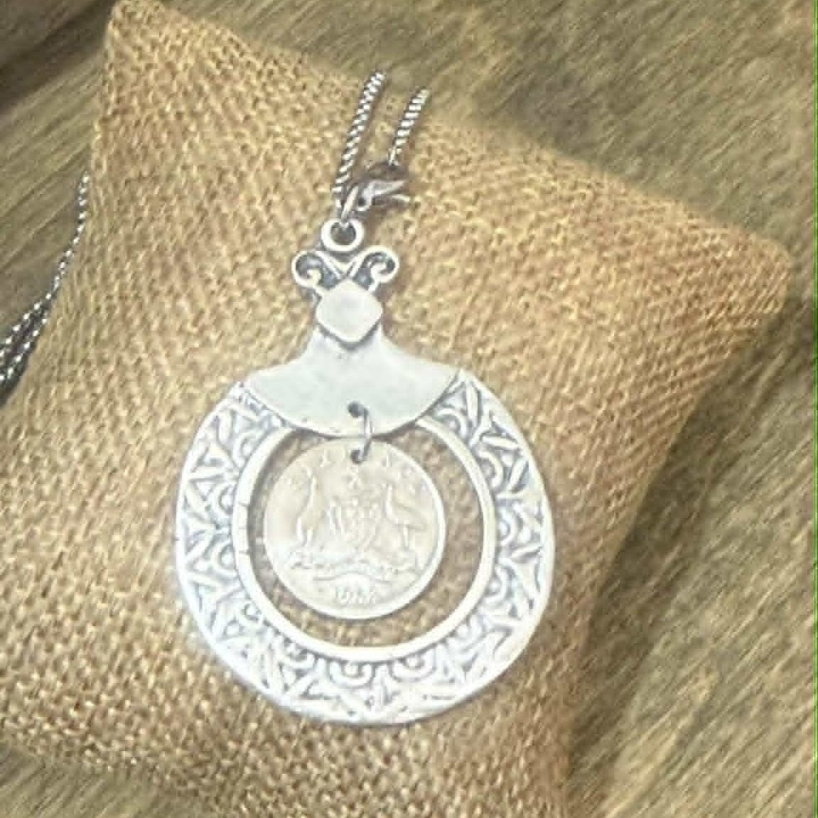 MOLLY MADE- 1963 Sixpence Pendant Necklace