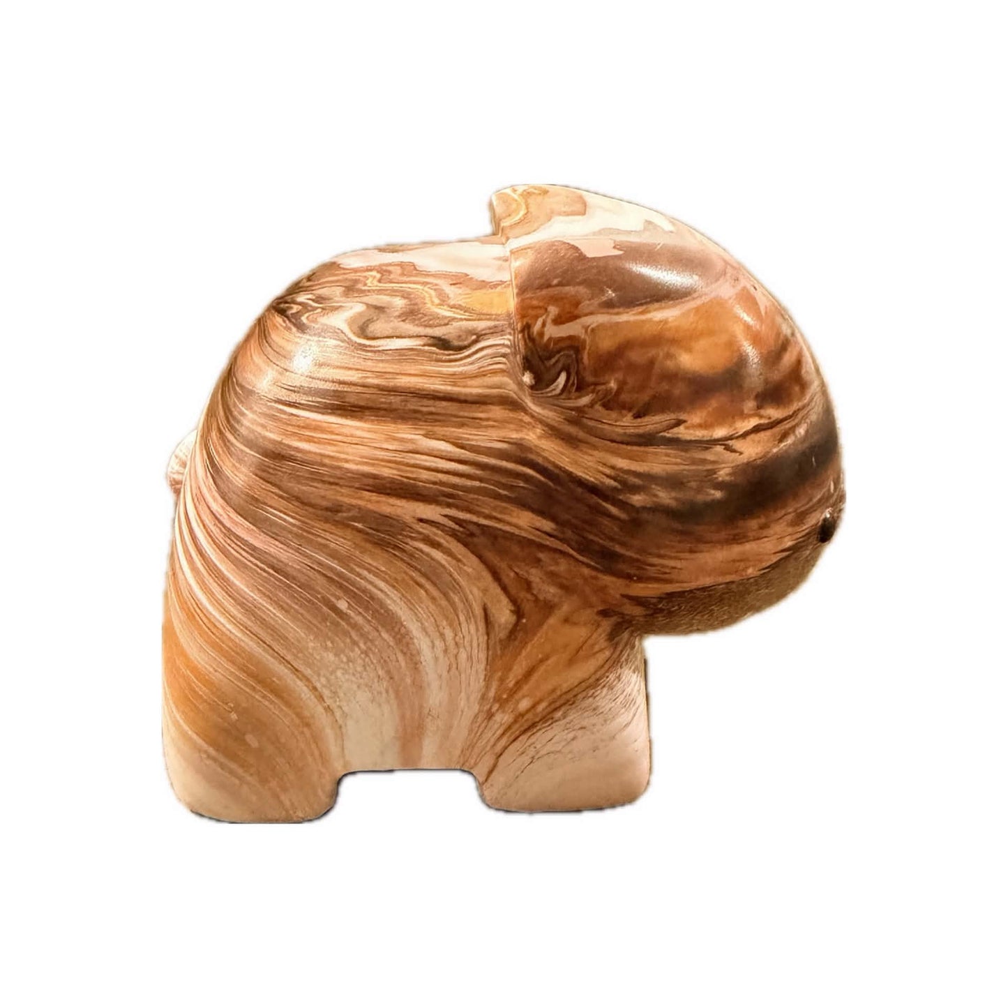 PETE CROMER - RESIN WOMBAT Natural #1 -- Salted Caramel