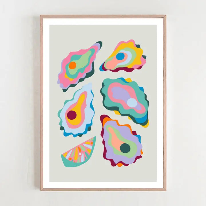 3 BIRDIES STUDIO- "Oysters" A5 Art Print