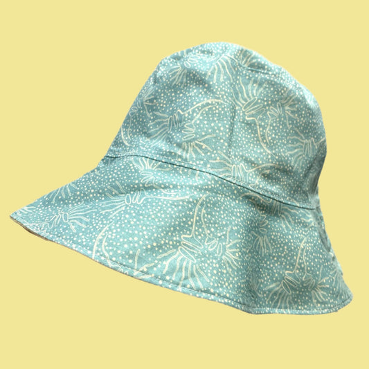 Teacups n Quilts- Blue Abstract Gum - Adult Size