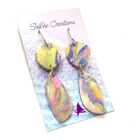 Sailvie Creations - Double Pina Colada Hook Dangle Earrings