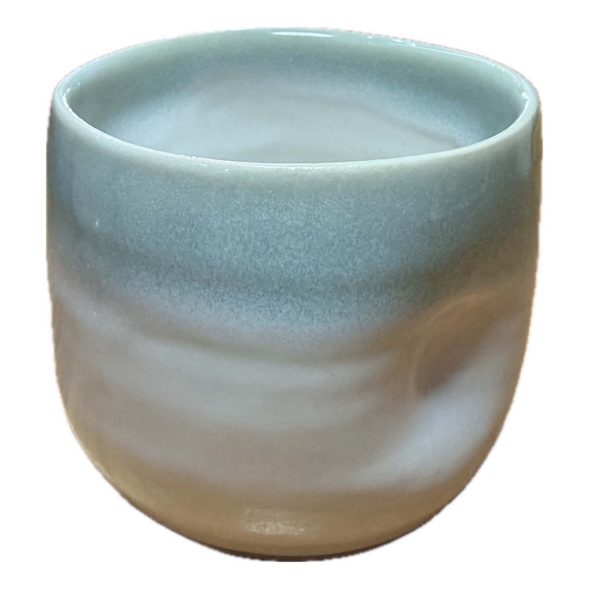 EARTH BY HAND- Hug Mugs- Seafoam Blue Glaze