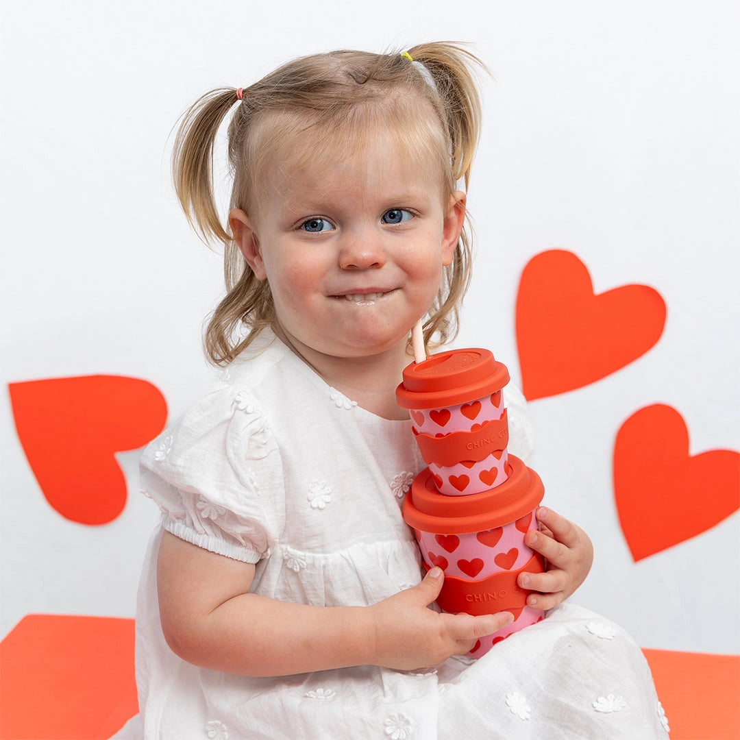 CHINO CLUB- Adult Reusable Cup 12 oz - Hearts