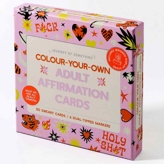 JOURNEY OF SOMETHING- COLOUR YOUR OWN ADULT AFFIRMATION CARDS