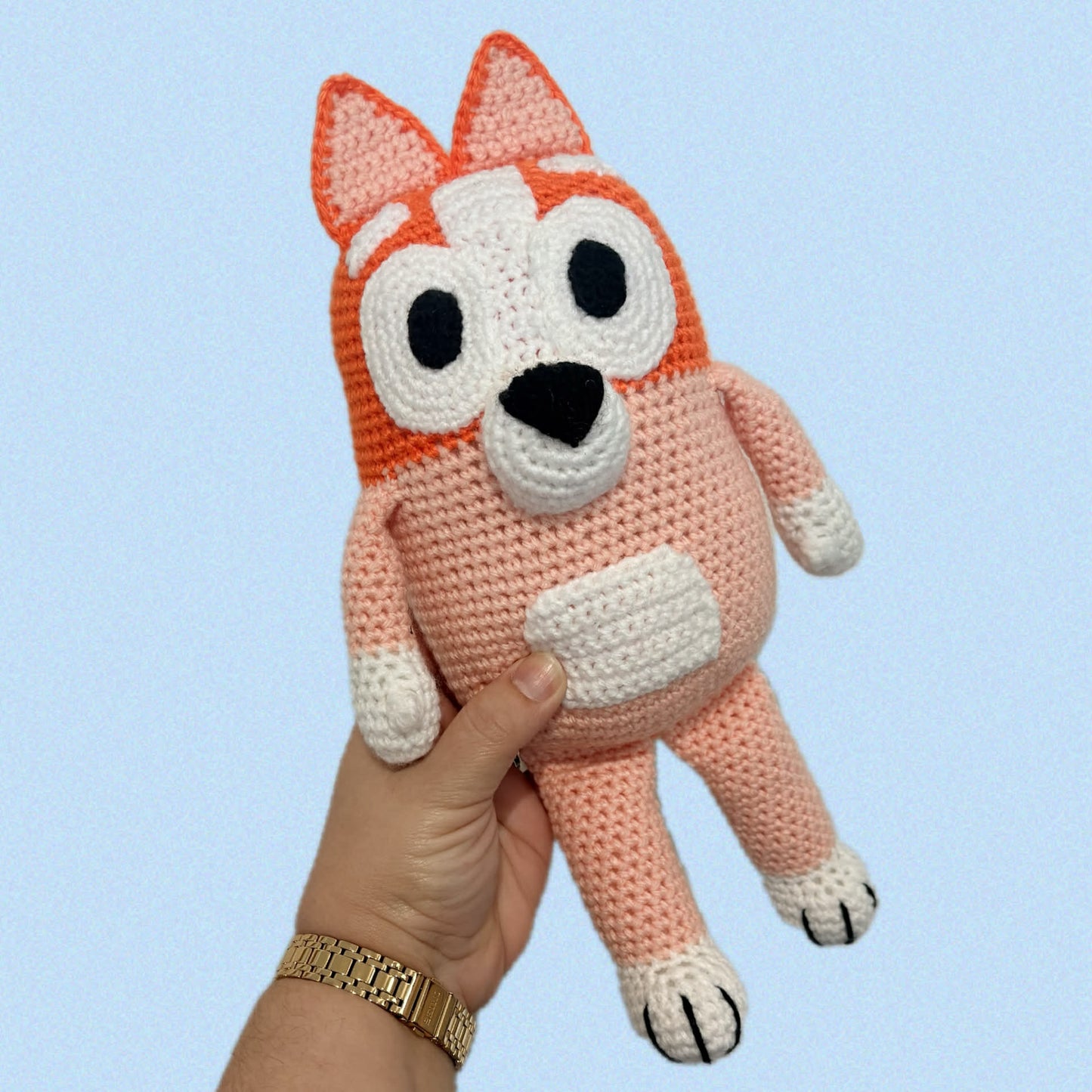 HOOKED BY JEN- ORANGE DOG