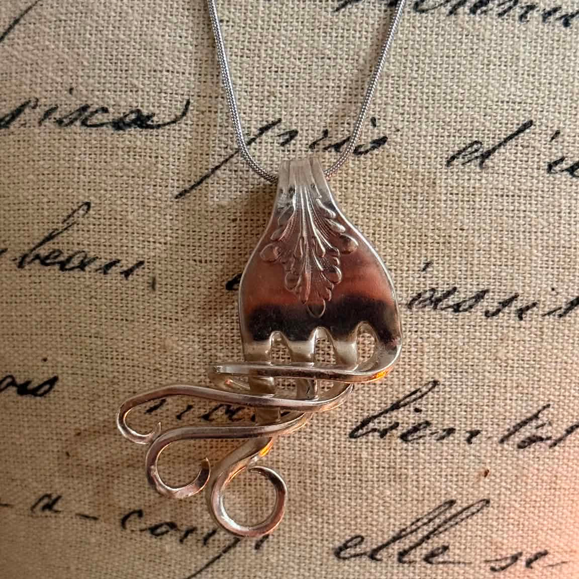 MOLLY MADE- Vintage Fork Pendant Necklace
