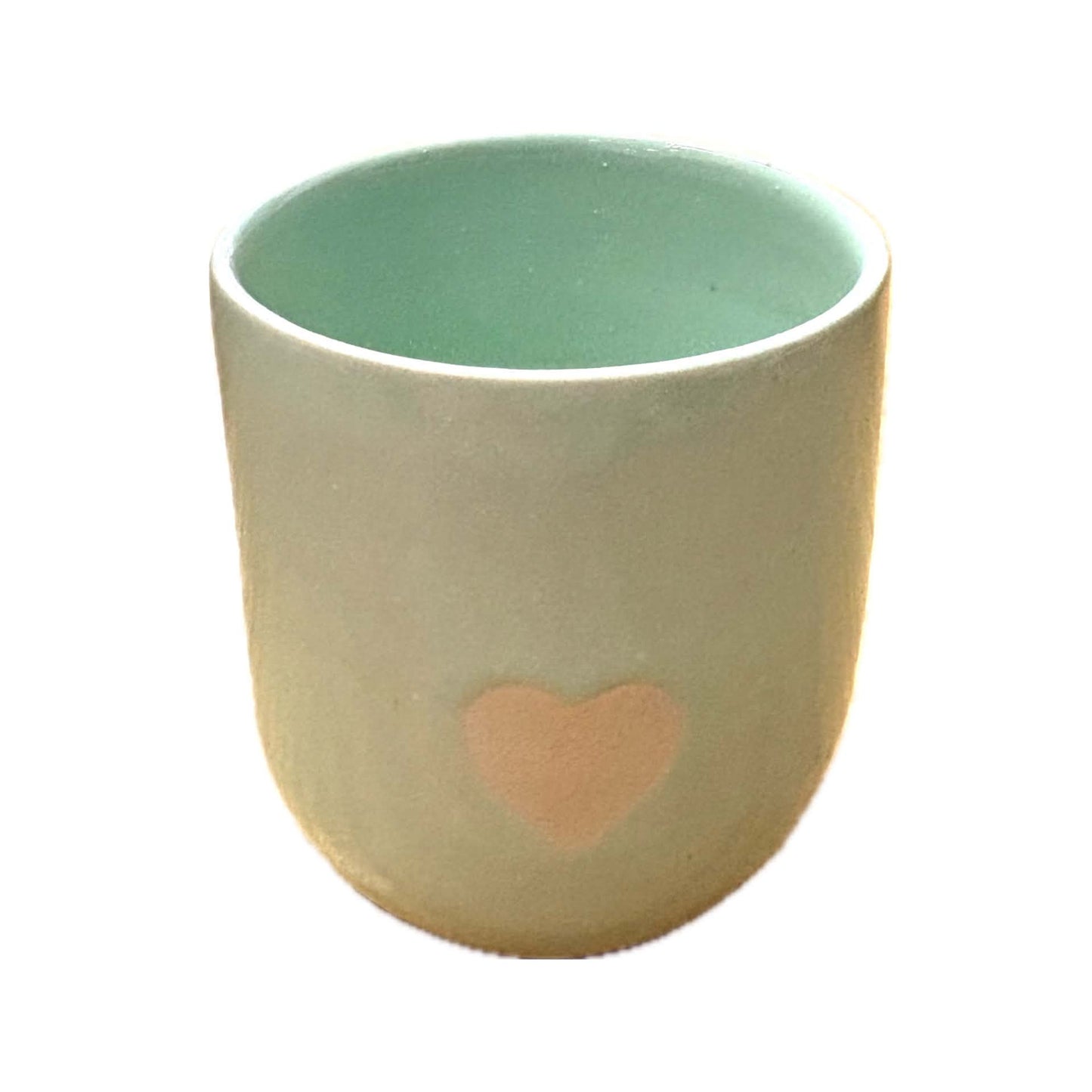 EARTH BY HAND- Latte Love Mugs - Green Glaze