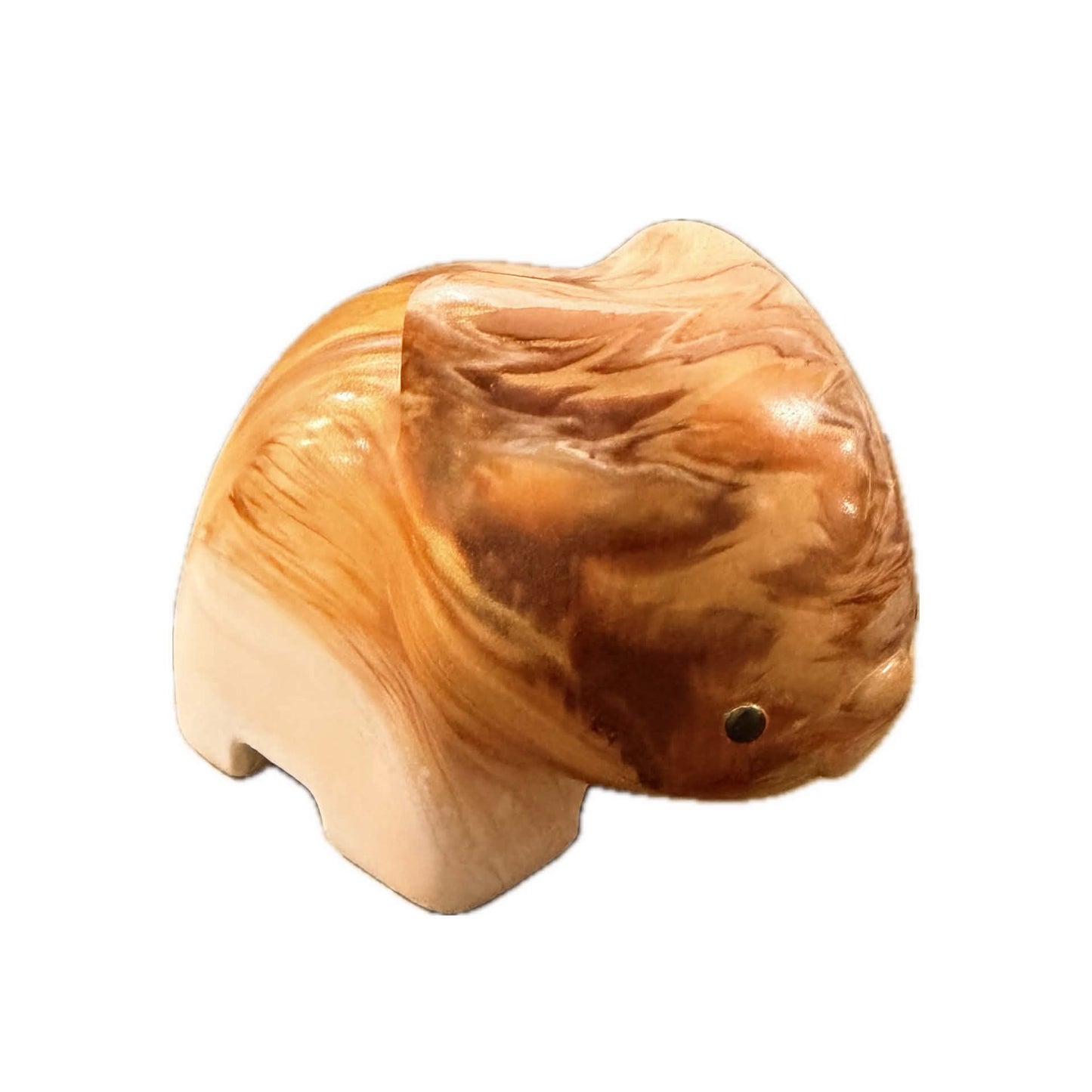 PETE CROMER - RESIN WOMBAT Natural #4 - Caramel Latte
