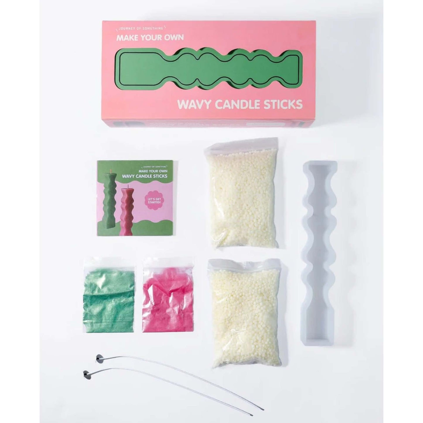 JOURNEY OF SOMETHING - Candle Making Kit - Make Your Own Wavy Candle sticks