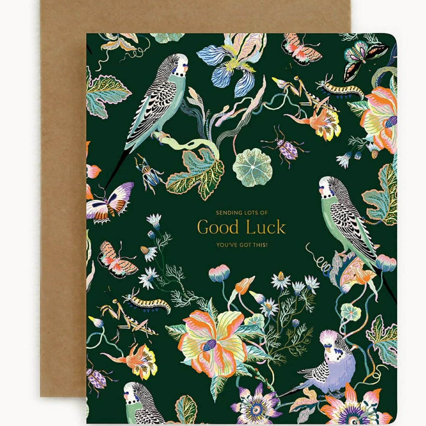 BESPOKE LETTERPRESS - "Good Luck - Wonder Garden Greeting Card" Greeting Card