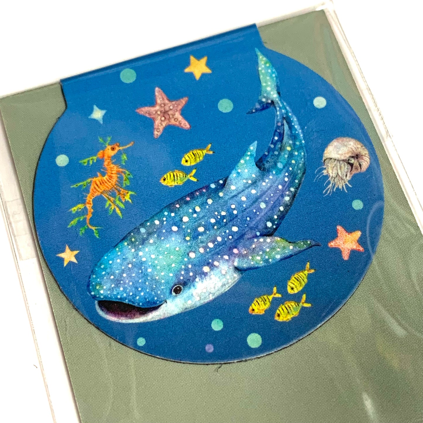 WATERCOLOURS BY CAT- Whale Shark- Australian Marine Animal Magnetic Bookmark