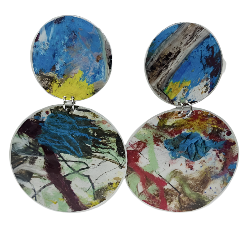 EDIE & BILL- MAGGIE MEGA DROP- Recycled Coffee Pod & Magazine Earrings
